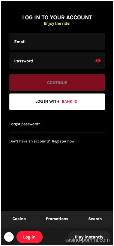 Pommi Casino Android - kuvakaappaus 1